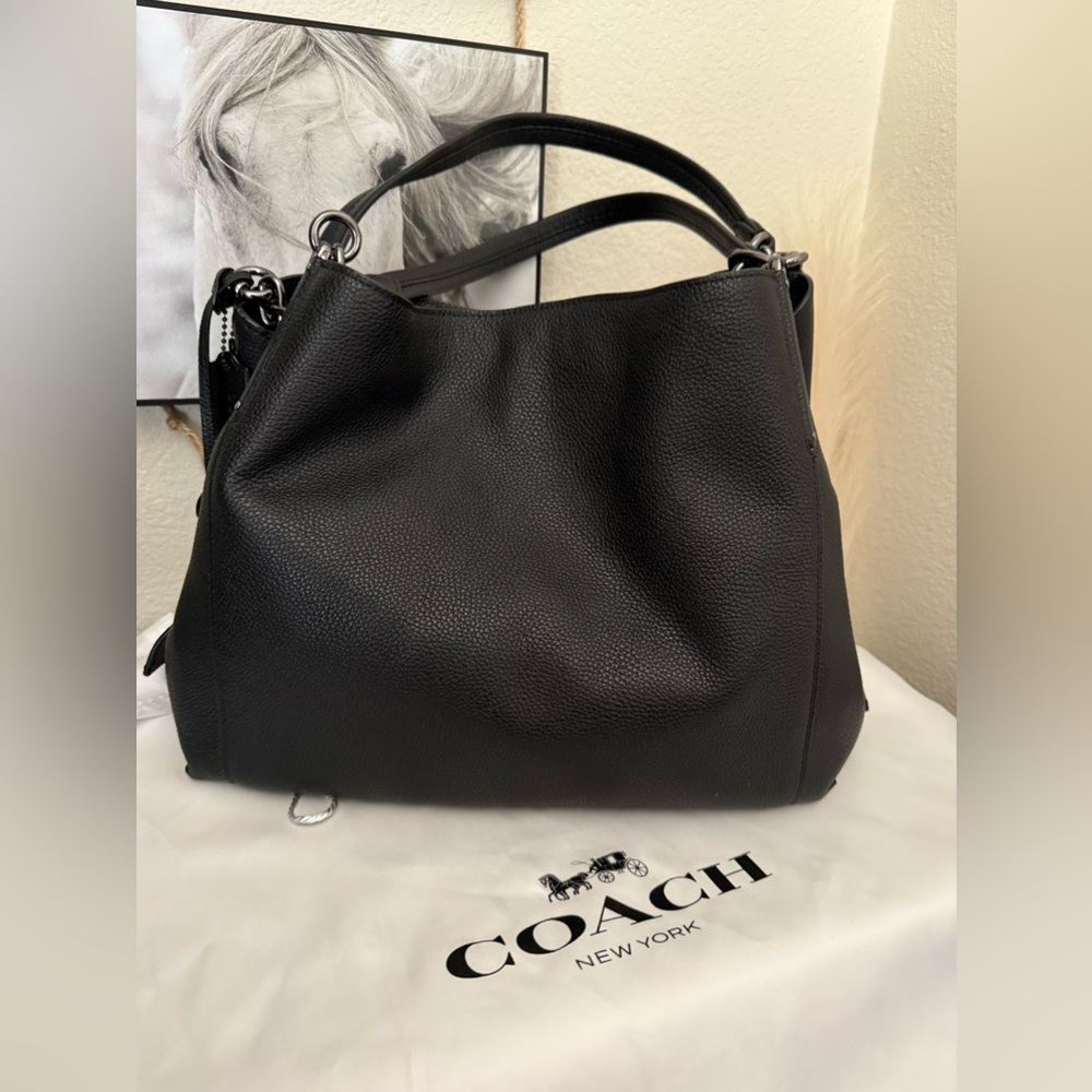 Coach Black Leather Dalton